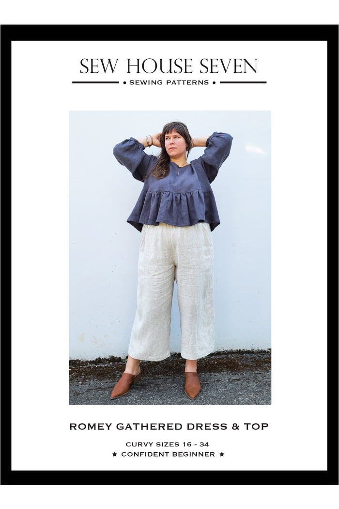 Romey Gathered Dress & Top (sizes 16 - 34)