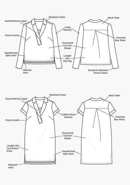 Augusta Shirt & Dress (size 0 - 18)