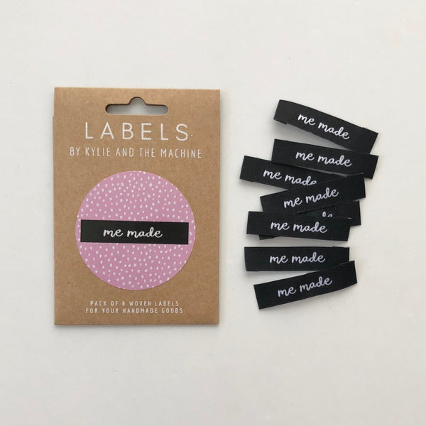 'me made' woven labels 8 pack
